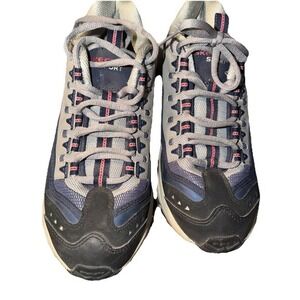Skechers Sport Women's Hiking Trail Shoes Size 6 Gray Blue Leather Mesh     1702